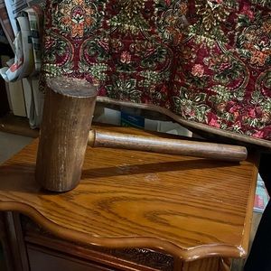 😄Primitive mallet wooden rustic